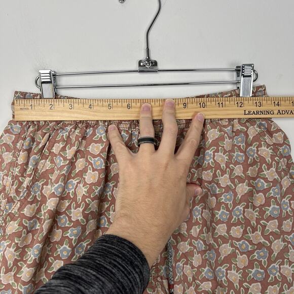 Katin Size‎ M Floral Volley Swim Trunks Tan Drawstring Shorts Lined Beach Surf - Picture 4 of 10